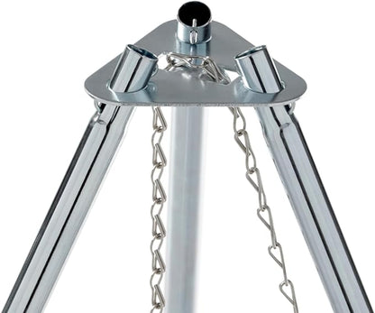 Coleman Tripod Grill & Lantern Hanger, Grill Grate with Adjustable Height for Cooking Over Fire & Collapsible Legs for Easy Storage, Tripod for Lantern Hanging