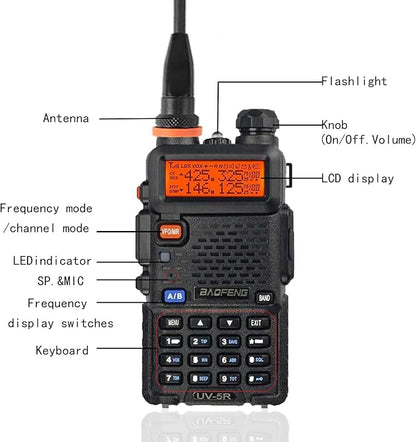BAOFENG UV-5R Ham Radio Handheld Walkie Talkie Long Range High Gain Antenna(2 Pack)
