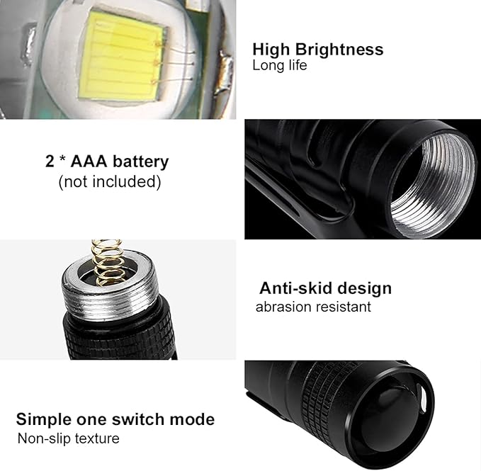 Portable Mini Pocket Sized LED Pen Light Penlight Flash Light Ultra Bright LED Flashlight for Party Favors,LED Mini Flashlight, Night Reading, Camping, Power Outage
