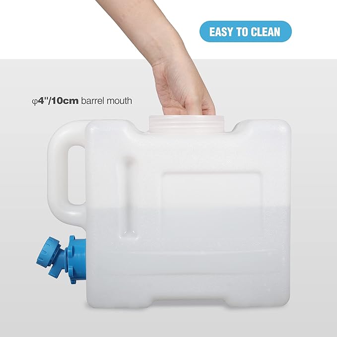 REDCAMP 2.1 Gallon Portable Water Container with Spigot, Water Storage Camp Water Jug for Camping Outdoor Hiking (8L)