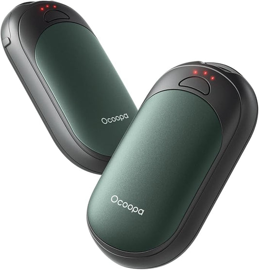 OCOOPA 2in1 Magnetic Rechargeable Hand Warmers, Electric Pocket-Sized Handwarmers, Light Sleek Stylish, UL Certified, 3 Heat Settings, Electronic Gifts for Men, Women Purse Must Haves, UT3 Lite