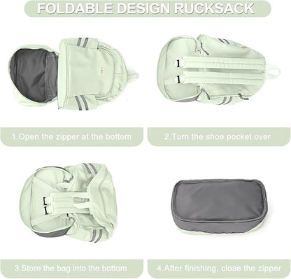 coofay Small Gym Backpack For Women Waterproof With Shoe Compartment Lightweight Travel Workout Sports Backpack Small Gym Bag