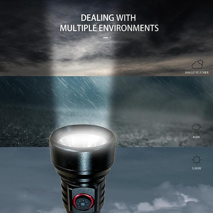 Mini Flashlights High Lumens Rechargeable, Super Bright Flashlight, Mini Flashlights for EDC Carry, Tactical Flashlight Waterproof Handheld Flash Light LED Flashlight for Emergencies, Camping, Hiking