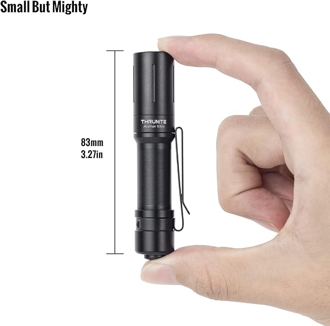 ThruNite Archer 405 Lumen EDC Flashlight with Tail Switch, USB C Rechargeable Little Pocket LED Flashlight for Camping, Outdoor, and Emergency - Cool White