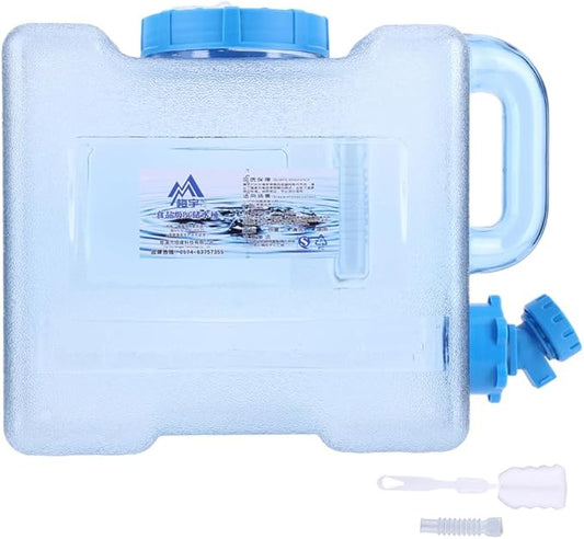 Water Storage Containers, Camping Water Container, Portable Water Tank with Faucet Camping Bucket with Tap Water Jug with Spigot BPA Free Emergency Water Storage for Outdoor Camping Hiking