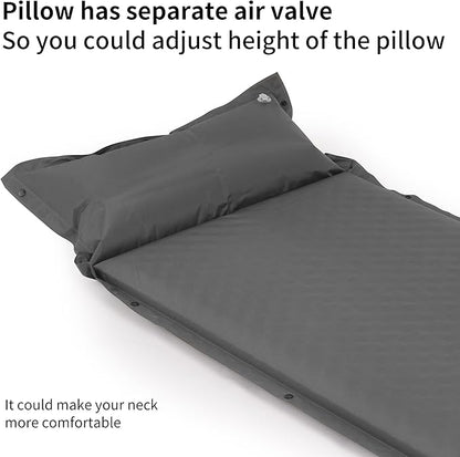 Naturehike Sleeping Pad, 1.2 inch Thick Self Inflating Sleeping Pad for Camping, Durable Camping Mattress Connectable with Multiple, Lightweight Sleeping Mats for Backpacking, Tent, Hammock, Hiking