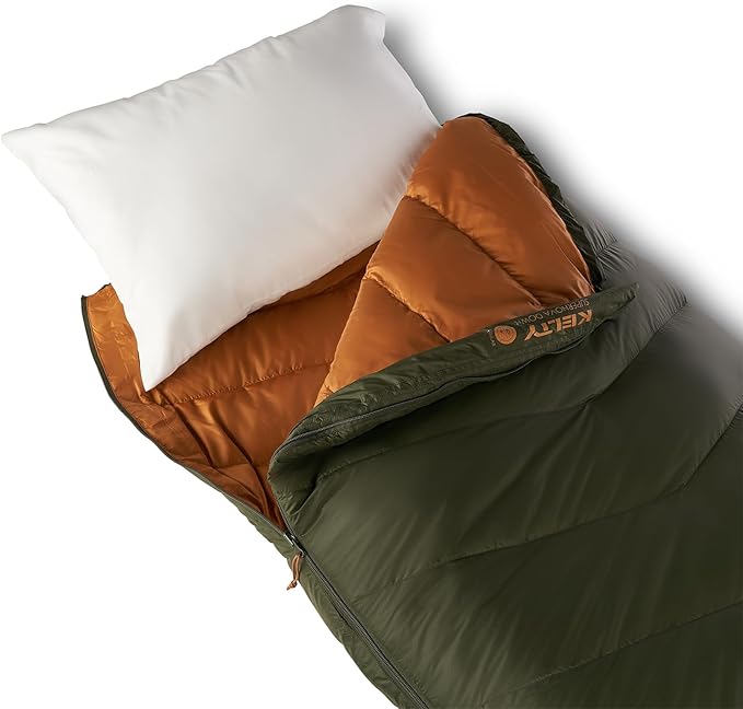 Kelty Supernova Down Sleeping Bag, Compact + Lightweight, Roomy Shape for All Body Types and Sleep Positions, Recycled Shell Fabrics