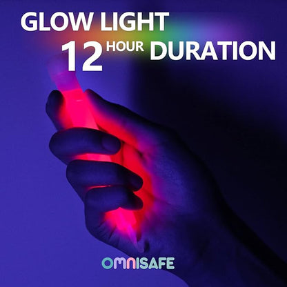 24+24 Ultra Bright Large Glow Sticks & Octagonal Glow Sticks, Multi Use Colourful Glowsticks for Parties, Camping, Emergency Glow Sticks For Blackout, Long-lasting Lighting Waterproof and