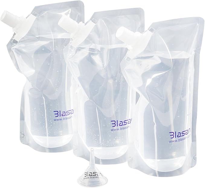 Concealable Cruise Ship Rum Sneak Flask Kit Set (3x32oz)