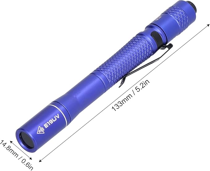 Ultraviolet Blacklight, 365nm Ultraviolet Blacklight LED Handheld UV Flashlight Black Light Penlight E19UV US Type Camping Products