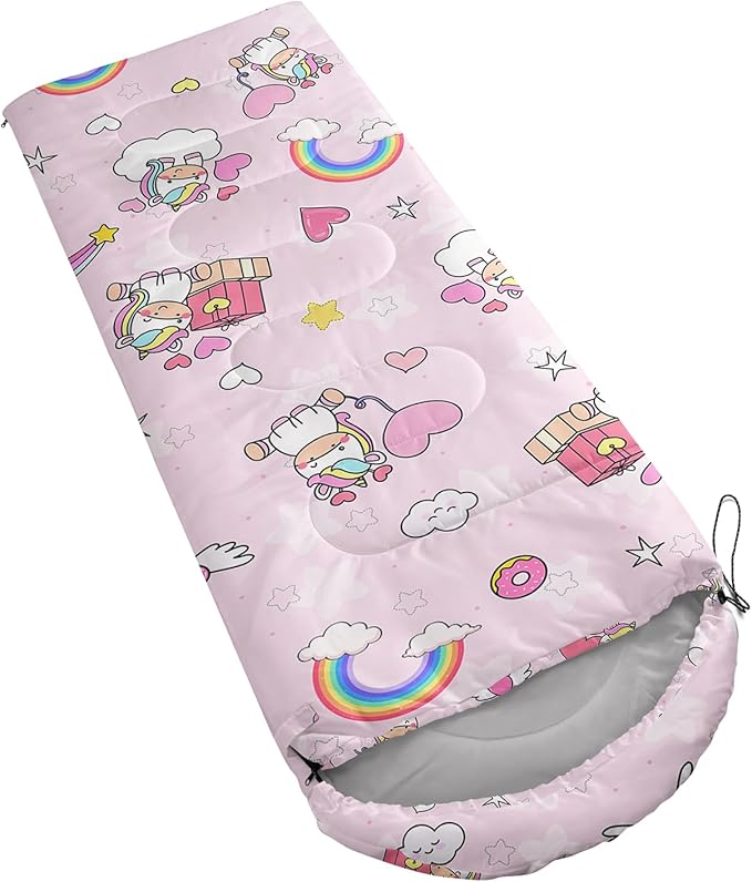 Camping Sleeping Bags,Mermaid Horse Butterfly Starry Sky 3 Season Warm & Cool Weather,Lightweight,Waterproof Sleeping Bags for Adults & Kids,Traveling,and Outdoors,Camping Gear Equipment