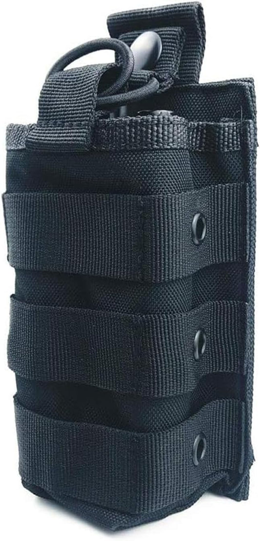 Molle Tactical Universal Radio Nylon Holster Pouch Holder, Military Molle Radio Case Bag Compatible with Baofeng Midland Motorola Walkie talkies