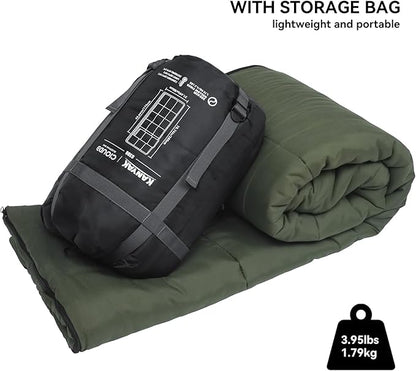 Envelope Sleeping Bag 3 Season Warm Weather Portable Compact Sleeping Bags for Adult Kids with Carry Bag for Camping Hiking Backpacking and Outdoors 59℉-77℉