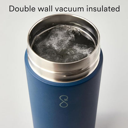 Ocean Bottle - Recycled Stainless Steel Drinks Reusable Water Bottle - Eco-Friendly & Reusable - Ocean Blue - 34 oz
