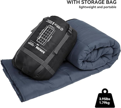 Envelope Sleeping Bag 3 Season Warm Weather Portable Compact Sleeping Bags for Adult Kids with Carry Bag for Camping Hiking Backpacking and Outdoors 59℉-77℉