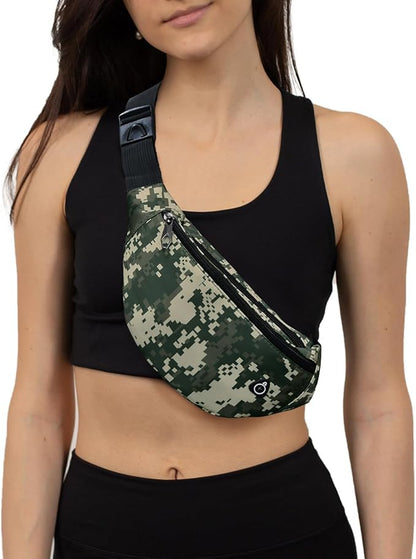 Fanny Pack for Men Women, Waterproof Sports Waist Bag Pack, Belt Bag for Travel Hiking Running