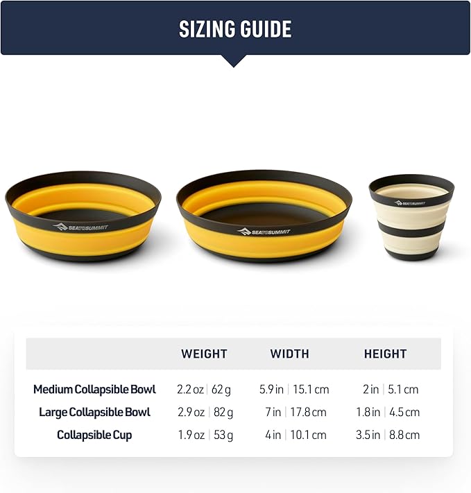 Sea to Summit Frontier Ultralight Collapsible Dinnerware Set
