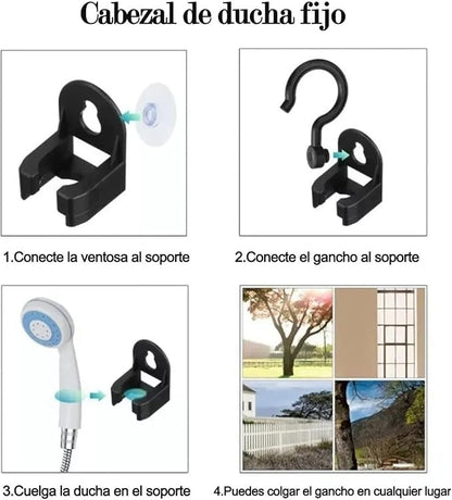 Portable Shower Camping Shower Outdoor Camp Shower Pump, Electric Rechargeable Portable Camping Shower, for Camping Beach Swimming Outdoor Traveling Hiking