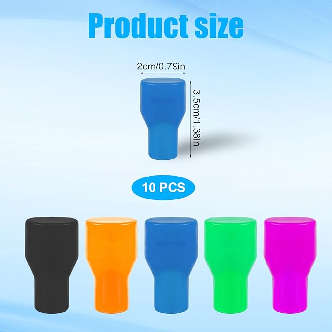 10pcs Bite Valve Replacement for Camelbak, Multicolored Mouthpiece Parts Replacement for Dust Cover Bite Valve Accessories Replacement for Hydration Bladder