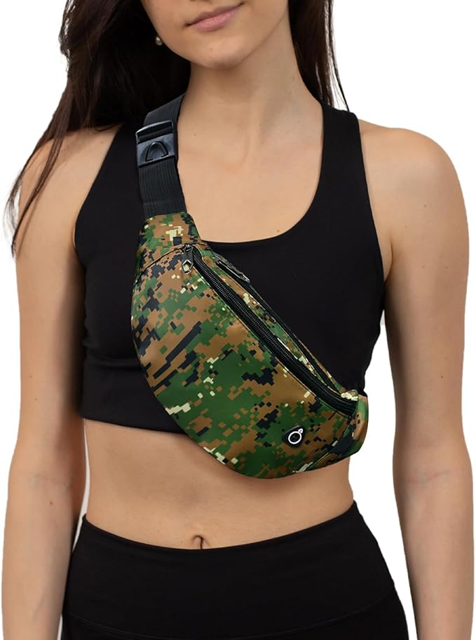 Fanny Pack for Men Women, Waterproof Sports Waist Bag Pack, Belt Bag for Travel Hiking Running