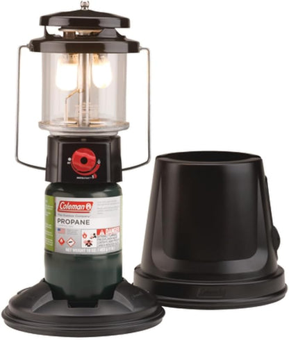 Coleman QuickPack Deluxe+ 1000 Lumens Propane Lantern Bundle with Carry Case and 4-Pack Mantles for Fueled Lanterns