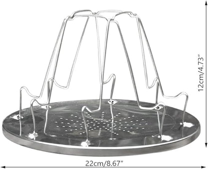 Folding Camp Stove Toaster Stainless Steel Camping Toaster Rack Holder 4 Slice Toaster Tray Cooking Breakfast 4 Toast Bread Toaster Holder Rack for BBQ Party Outdoor Hiking Camping Fishing Picnic