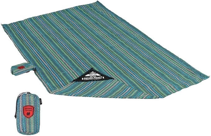 GRAND TRUNK | Adventure Sheet Blanket (Serape) | Sand Proof for Beach, Picnics, Festivals, Camping, and Other Outdoor Adventures