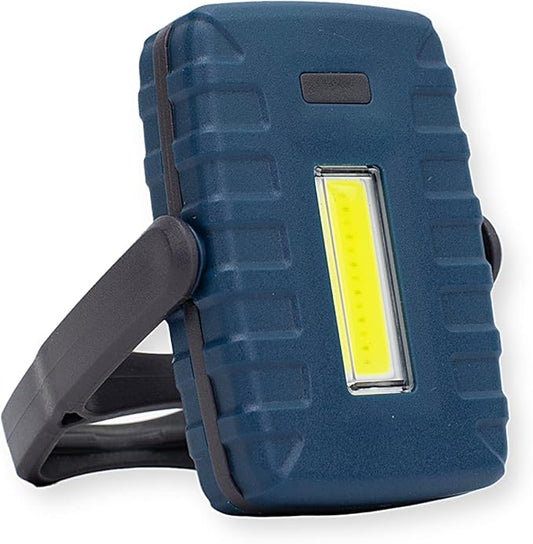 Carson COB White and Red LED Compact and Lightweight Flashlight with Hook and Stand with 4 Lighting Modes - Great Portable Light for Camping, Hiking and Travel (KL-20)