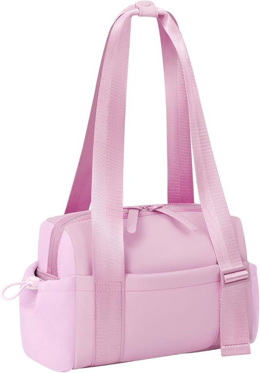Mini Gym Bag for Women Girls Small Gym Tote Bag with Wet Compartment Waterproof Travel Duffle Bag Cute Workout Sport Bag