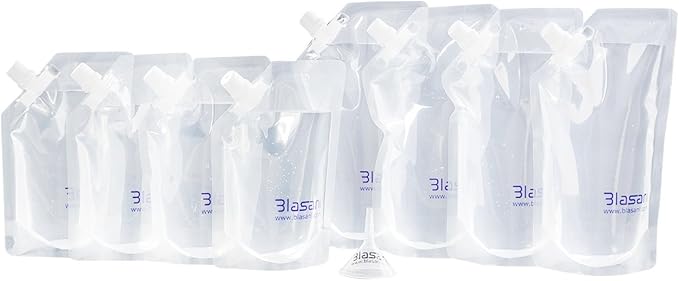 Concealable Cruise Ship Rum Sneak Flask Kit Set (4x16oz, 4x8oz)