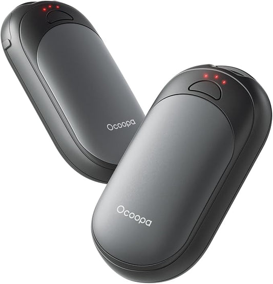 OCOOPA 2in1 Magnetic Rechargeable Hand Warmers, Electric Pocket-Sized Handwarmers, Light Sleek Stylish, UL Certified, 3 Heat Settings, Electronic Gifts for Men, Women Purse Must Haves, UT3 Lite