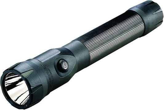Streamlight 76812 PolyStinger DS LED 485-Lumen Rechargeable, Dual-Switch Flashlight with 12-Volt DC Charger, Black