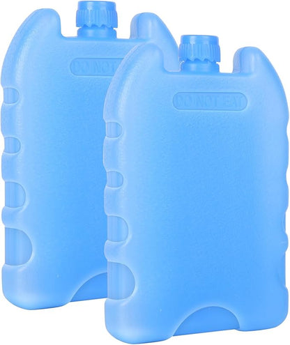 Bodaon Ice Packs for Lunch Boxes, Lunch Cooler Bag, Reusable Small Lunch Box Ice Pack for Cooler, Lunchbox Accessories, Lunch Bag Freezer Long Cold Blue Ice Packs Blocks for Coolers, Kids, Adults