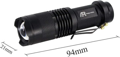 3 Pack Green Light Flashlight, Zoomable 3 Modes Mini Green LED Flashlight, Green Flashlight Torch for Hiking, Camping, Night Observation
