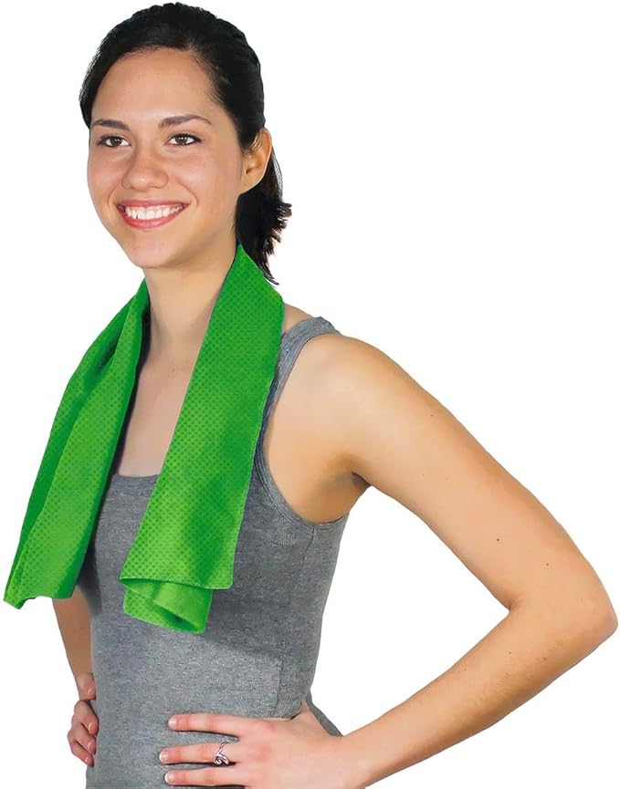 PVA Cooling Towel for Men and Women – Soft Absorbent Instant Relief Cool Towels for Hot Outdoors Sports Workout Fitness Gym Yoga – 29.5” x 13”