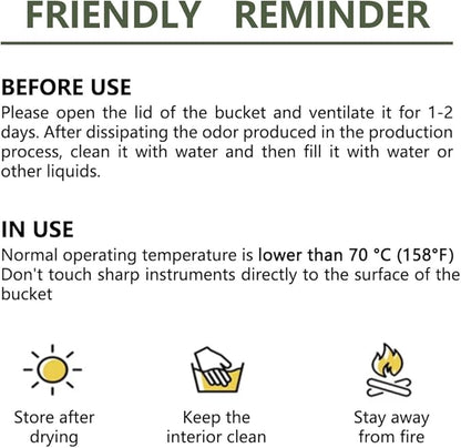 3.2 Gallon Water Jug Camping Water Container, BPA Free Portable Emergency Water Storage Tank with Spigot No Leakage Outdoor Hiking Green
