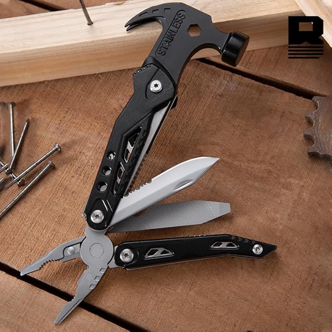 14 in 1 Hammer Multitool,Pliers Bottle,Opener Screwdriver,Camping Survival Gear,Tools for Outdoor Travel,Household Tools,Gifts for Men,Gifts for Husba