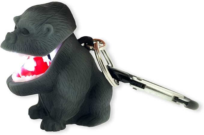 Big Discoveries WildLight Animal Carabiner Flashlight - Fun Mini Keychain Flash Lights for Kids, Nurses, Camping