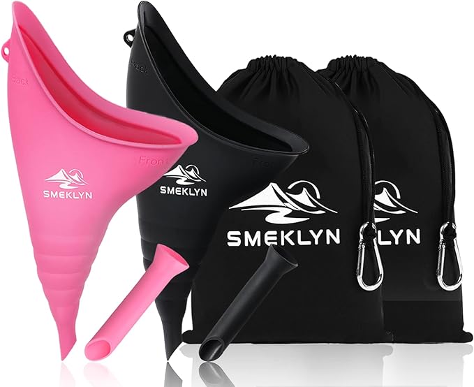 Female Urination Device Women Pee Funnel Reusable Silicone Urine Cup Female Urinal Post Surgery Pee Standing Up Perfect for Camping Hiking Travel Road Trip Accessories-Plus Size