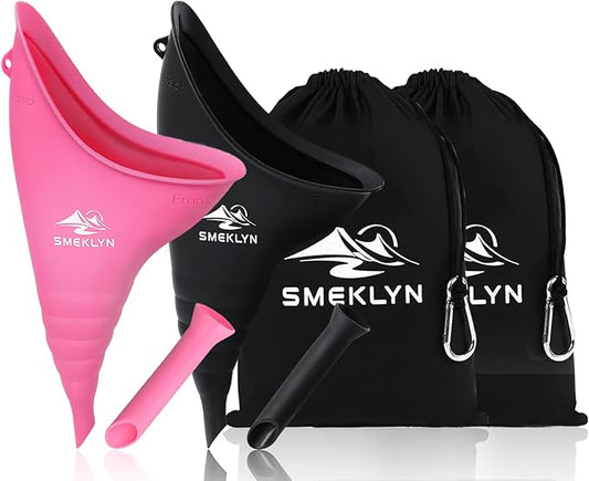 Female Urination Device Women Pee Funnel Reusable Silicone Urine Cup Female Urinal Post Surgery Pee Standing Up Perfect for Camping Hiking Travel Road Trip Accessories-Plus Size