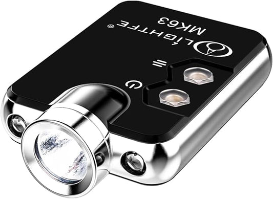 LIGHTFE Mini Key-chain Flashlight MK63 for EDC Flashlight, Camping Flashlight, Emergency Light Designs to Max. 300LM Brightness, 3 Colors LED Lamp
