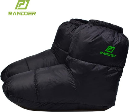 Down Booties Warm Socks for Men & Women - Ultralight Sleeping Sock for Camp, Backpacking - Soft & Cozy Camping Sleeping Bag Tent Down Slippers Foot Warmer
