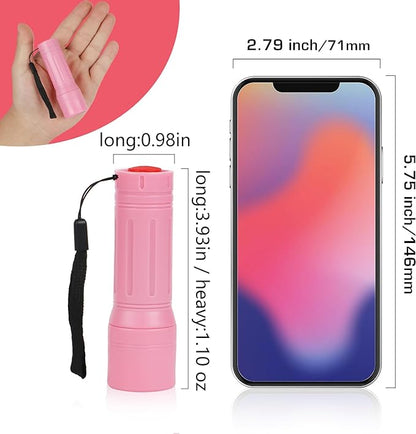 9-LED Mini Flashlight, Small Multicolor Flashlights with Lanyard, Batteries Included, for Hurricane Supplies Party Favors, Gift