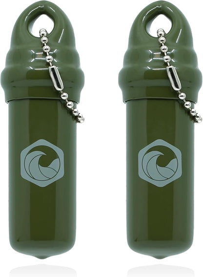 Floating Keychain (2 pack) with Waterproof Safety Container Boat Key Float - Pontoon, Fishing Accessories key holder
