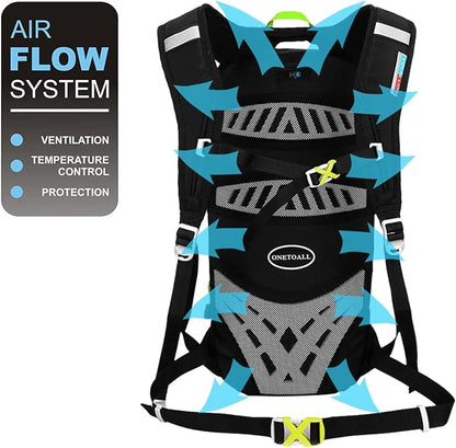 LOCAL LION Running Backpack for Men & Women, Lightweight Hydration Backpack 6L, Bike Rucksack Breathable for Biking Travelling Hiking