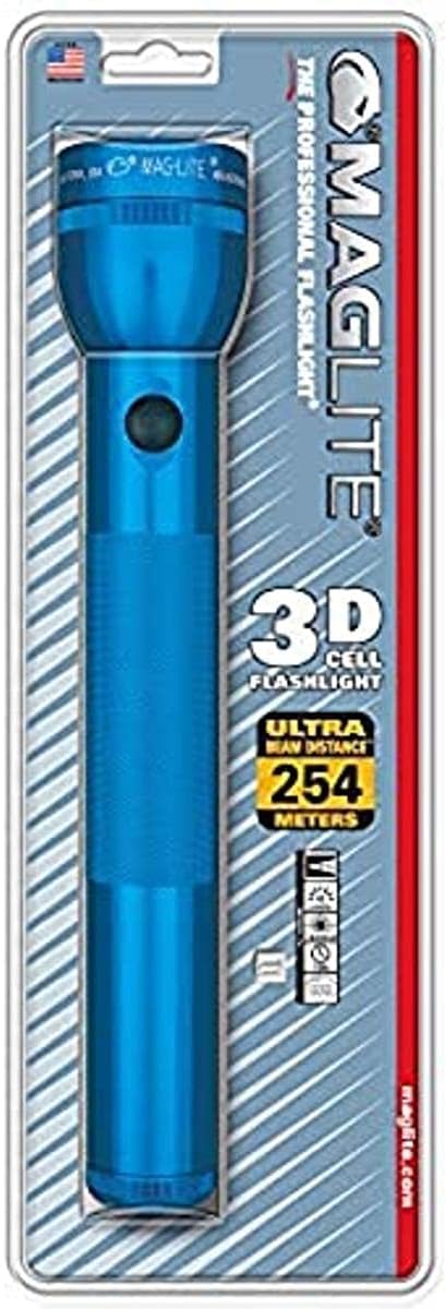 MagLite - S3D116 Maglite Heavy-Duty Incandescent 3-Cell D Flashlight, Blue