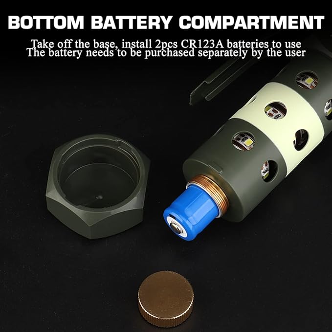 CS Airsoft Flashlight Flashbang Plastic Grenade Toy Model Emergency Camping Lamp Portable Lantern Tactical Gear Accessories for Army Fans Military