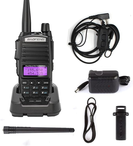 BAOFENG UV-82 5W Radio Handheld Dual Band Portable Walkie Talkies for Adults with Earpiece