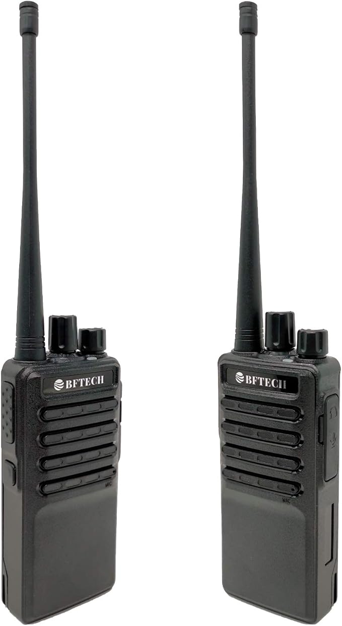 BFTECH BF-V8S Two Way Radios Long Range Walkie Talkie Handheld Radio with Earpiece IC Certified:25769-BFV8S(Pack of 2)