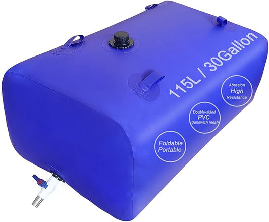 25 Gallon Water Tank,Portable Foldable Capacity Water Storage Bladder Containers,Suitable for Outdoor or Emergency Water